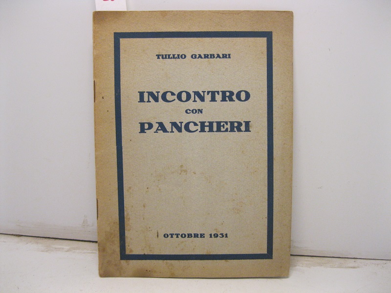Incontro con Pancheri